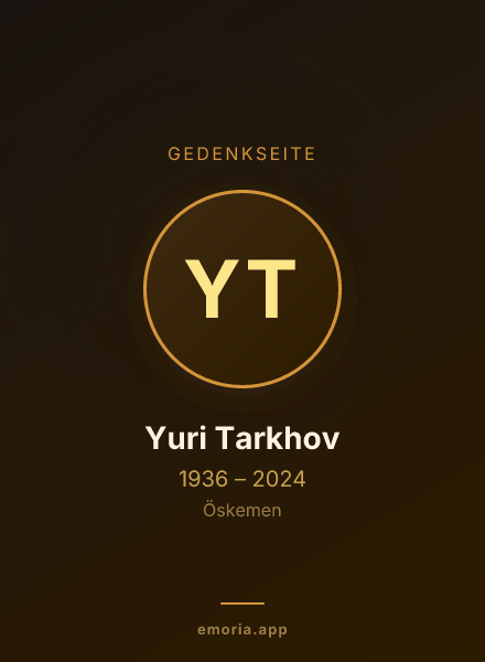 Gedenkportrait von Yuri Tarkhov
