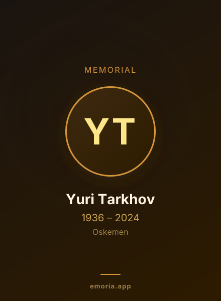 Memorial portrait of Yuri Tarkhov