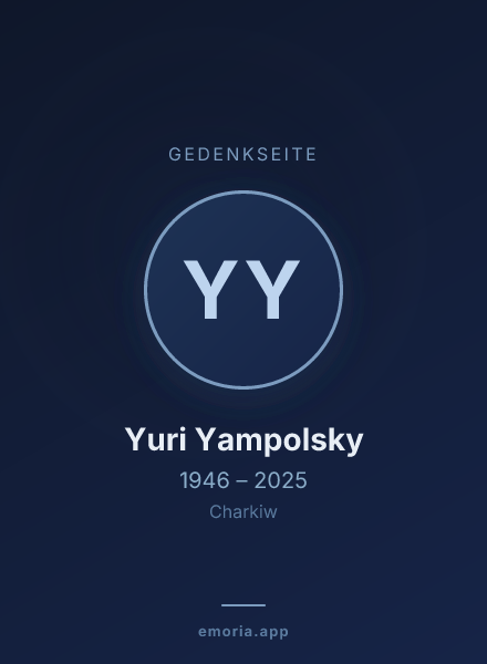 Gedenkportrait von Yuri Yampolsky