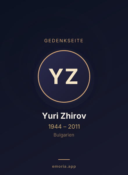 Gedenkportrait von Yuri Zhirov