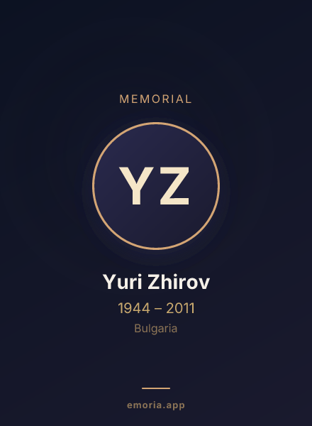 Memorial portrait of Yuri Zhirov