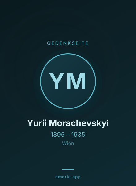 Gedenkportrait von Yurii Morachevskyi