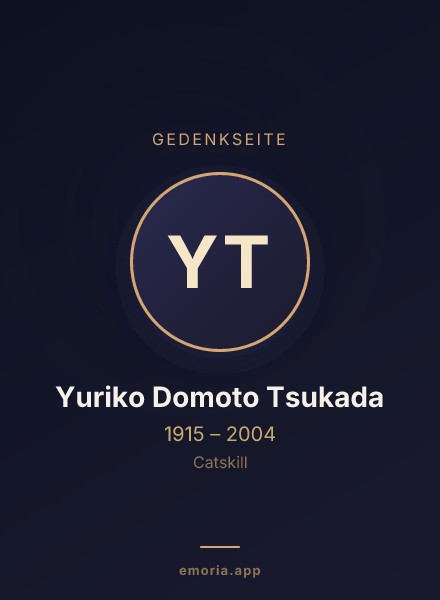 Gedenkportrait von Yuriko Domoto Tsukada