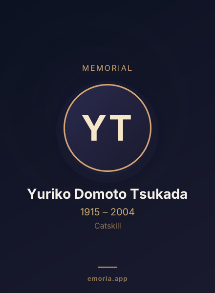 Memorial portrait of Yuriko Domoto Tsukada