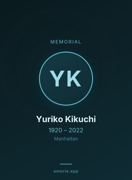 Memorial portrait of Yuriko Kikuchi