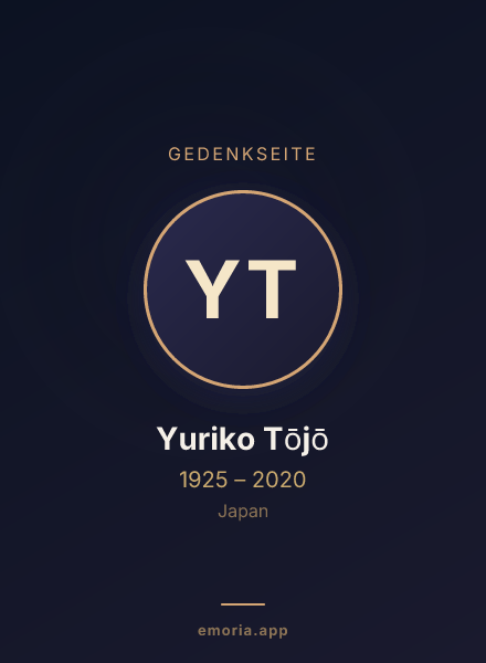 Gedenkportrait von Yuriko Tōjō
