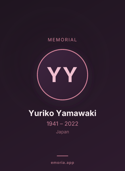Memorial portrait of Yuriko Yamawaki