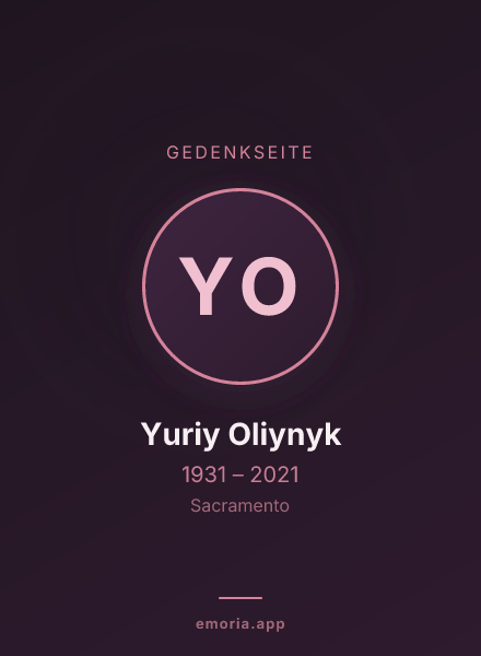 Gedenkportrait von Yuriy Oliynyk