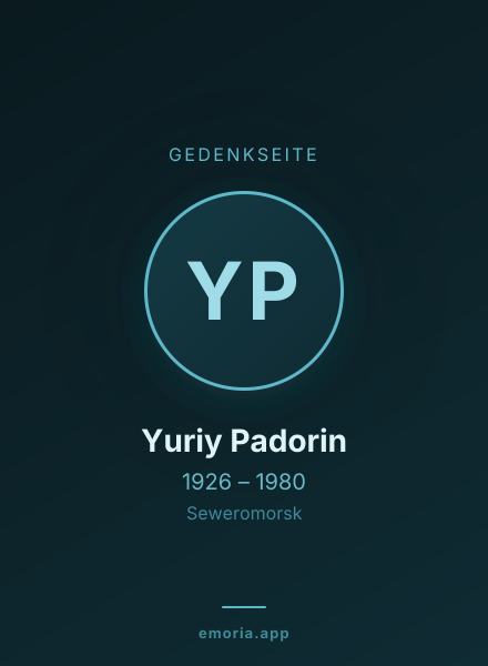 Gedenkportrait von Yuriy Padorin