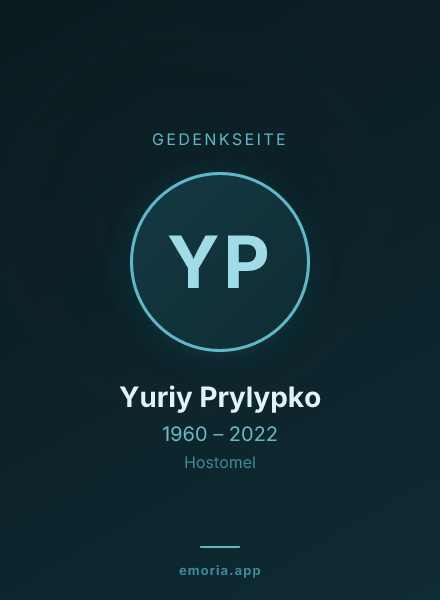 Gedenkportrait von Yuriy Prylypko