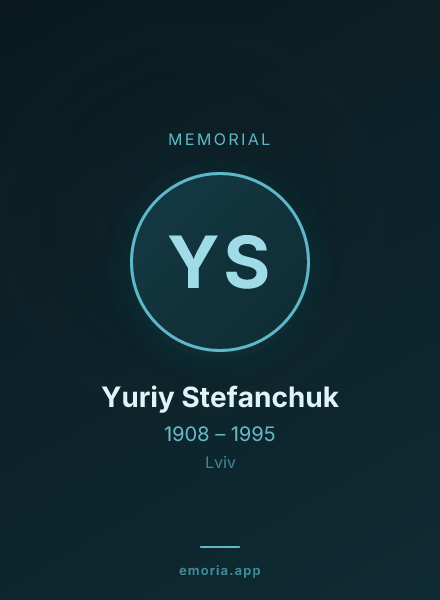 Memorial portrait of Yuriy Stefanchuk