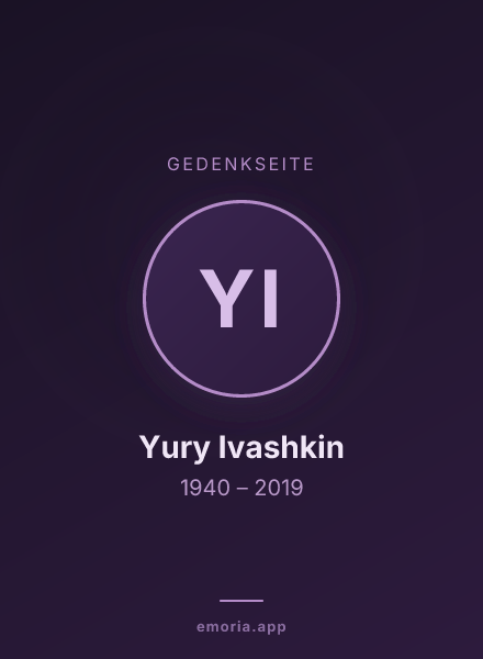Gedenkportrait von Yury Ivashkin