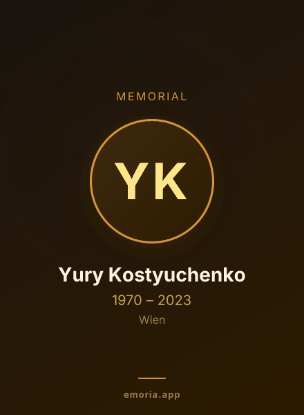 Memorial portrait of Yury Kostyuchenko