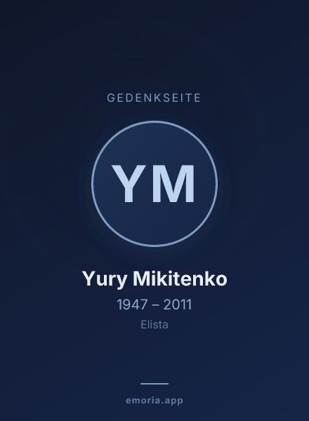 Gedenkportrait von Yury Mikitenko
