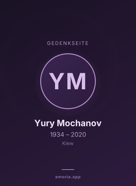 Gedenkportrait von Yury Mochanov