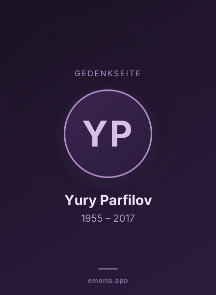 Gedenkportrait von Yury Parfilov