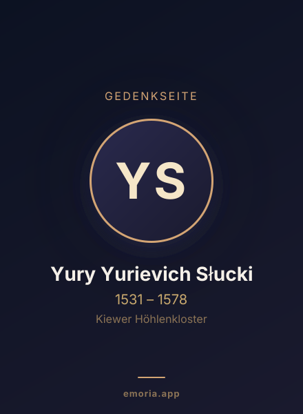 Gedenkportrait von Yury Yurievich Słucki