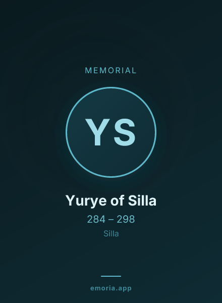 Memorial portrait of Yurye of Silla