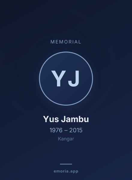 Memorial portrait of Yus Jambu