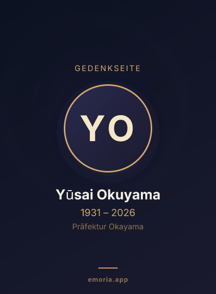 Gedenkportrait von Yūsai Okuyama