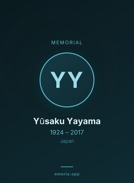 Memorial portrait of Yūsaku Yayama