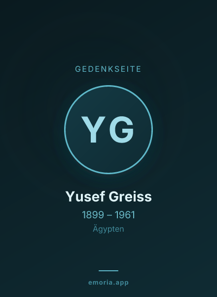 Gedenkportrait von Yusef Greiss