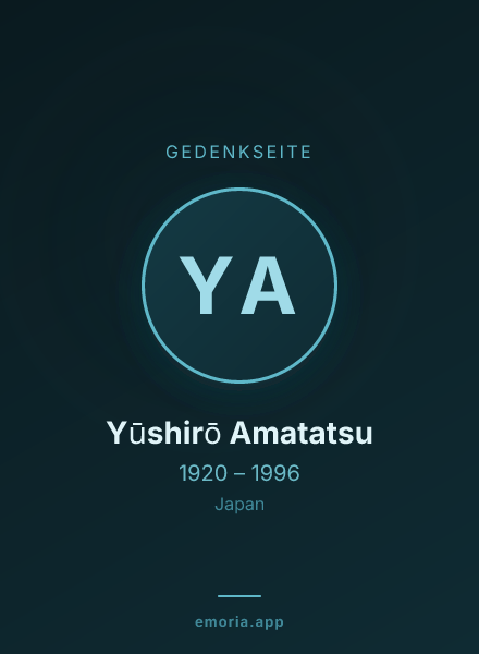 Gedenkportrait von Yūshirō Amatatsu
