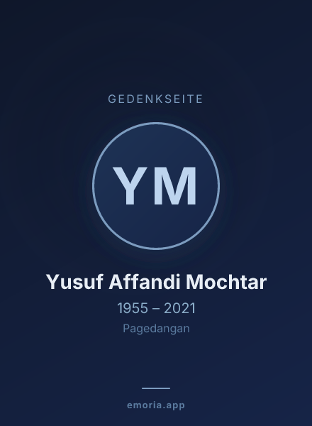 Gedenkportrait von Yusuf Affandi Mochtar
