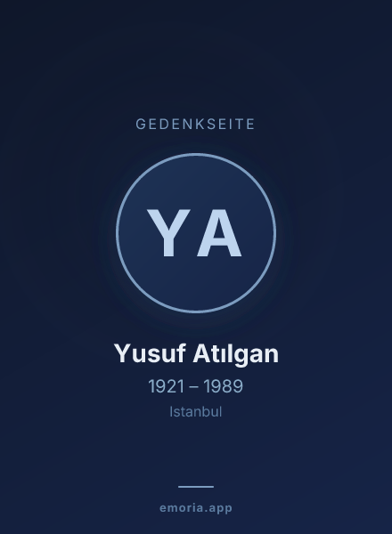 Gedenkportrait von Yusuf Atılgan