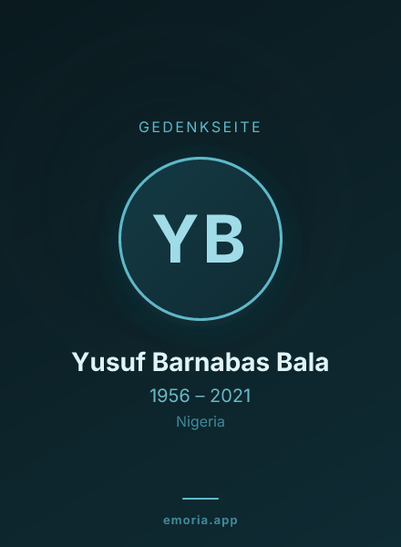 Gedenkportrait von Yusuf Barnabas Bala