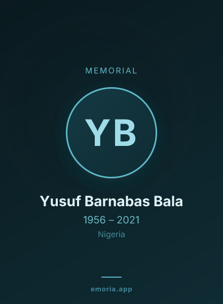 Memorial portrait of Yusuf Barnabas Bala