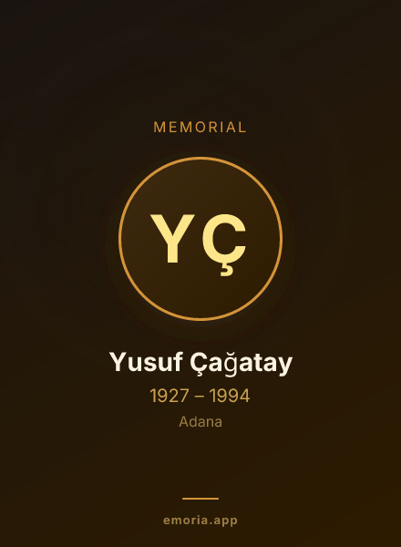 Memorial portrait of Yusuf Çağatay