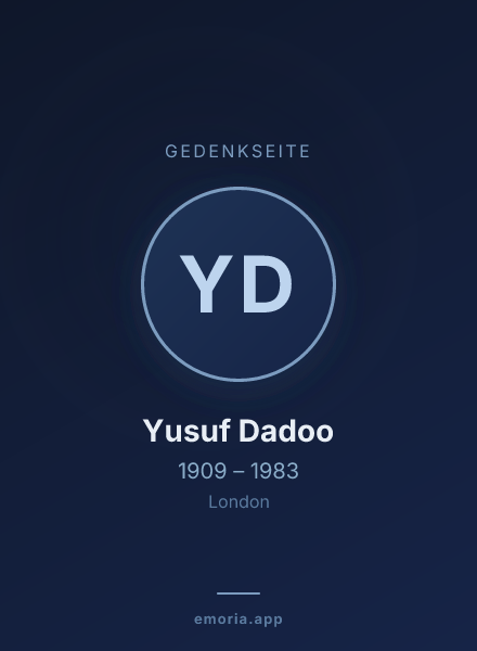 Gedenkportrait von Yusuf Dadoo