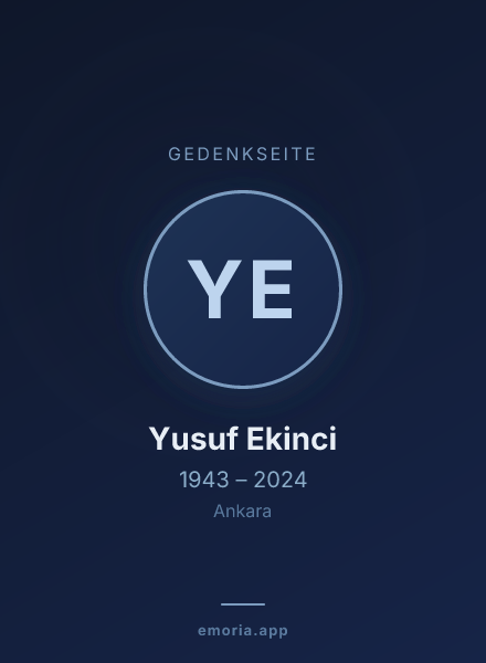 Gedenkportrait von Yusuf Ekinci