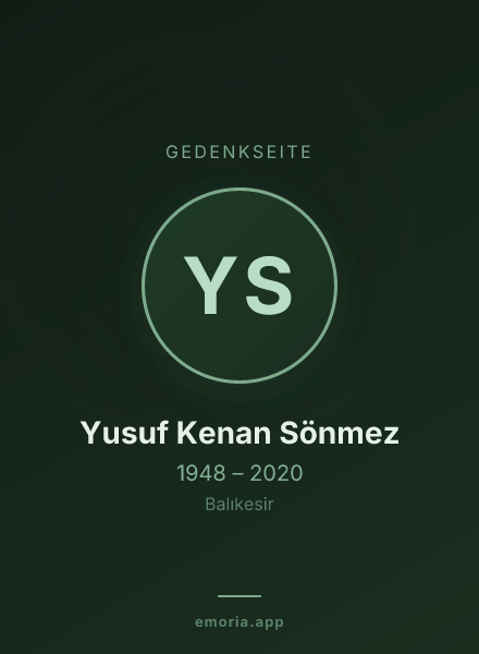 Gedenkportrait von Yusuf Kenan Sönmez