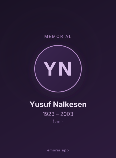 Memorial portrait of Yusuf Nalkesen