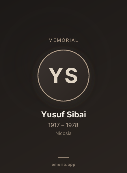 Memorial portrait of Yusuf Sibai