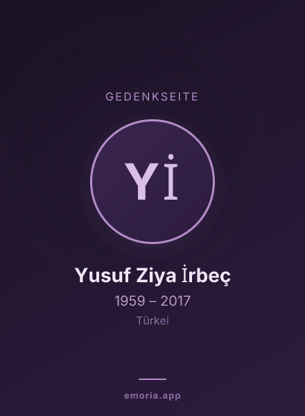 Gedenkportrait von Yusuf Ziya İrbeç