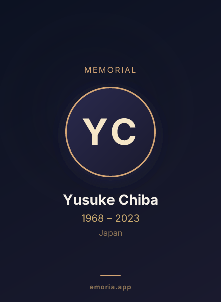 Memorial portrait of Yusuke Chiba