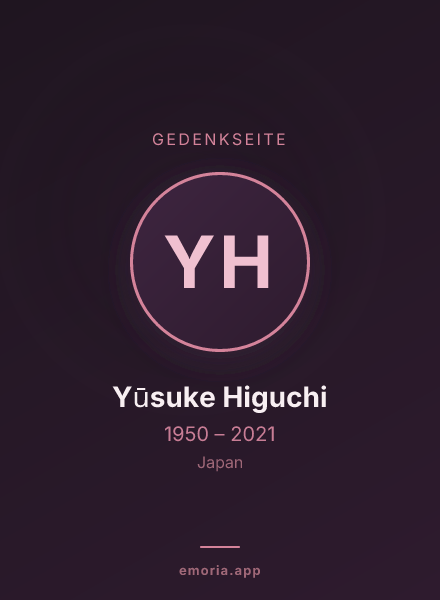 Gedenkportrait von Yūsuke Higuchi