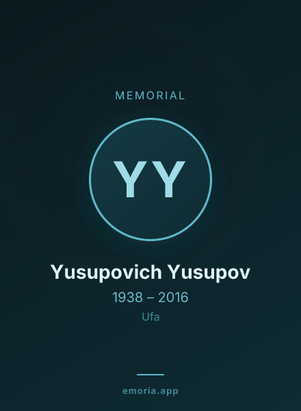 Memorial portrait of Yusupovich Yusupov