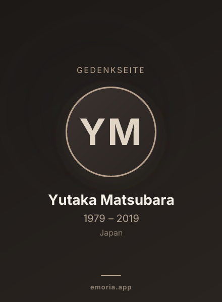 Gedenkportrait von Yutaka Matsubara