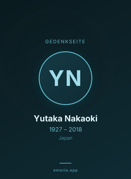 Gedenkportrait von Yutaka Nakaoki