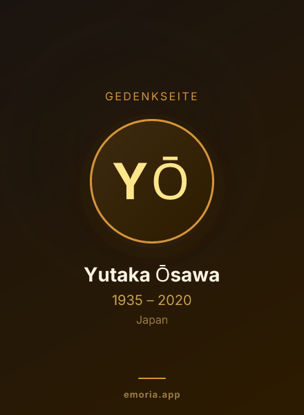 Gedenkportrait von Yutaka Ōsawa