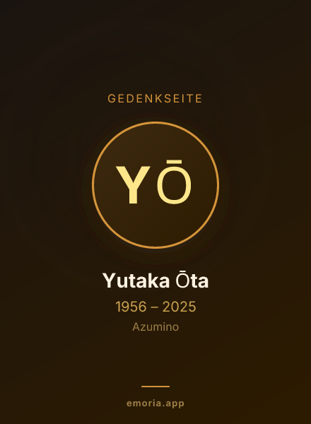 Gedenkportrait von Yutaka Ōta
