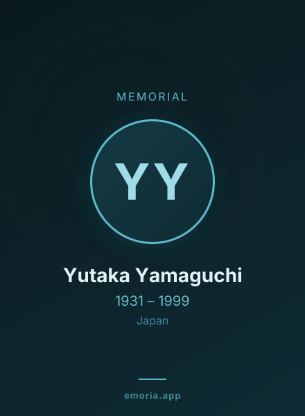 Memorial portrait of Yutaka Yamaguchi