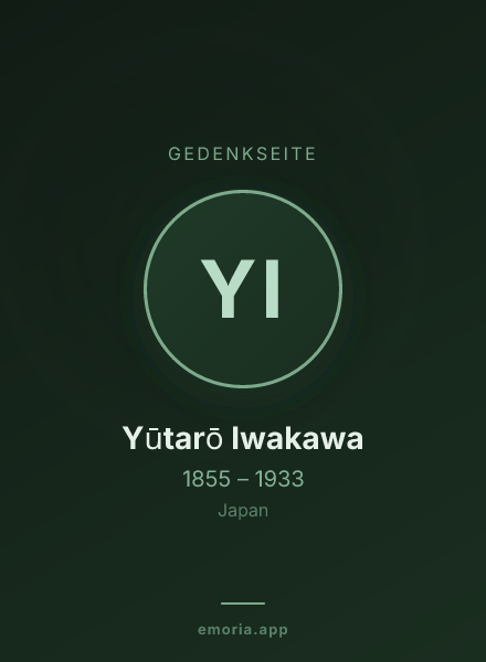 Gedenkportrait von Yūtarō Iwakawa