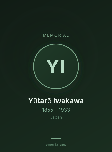 Memorial portrait of Yūtarō Iwakawa