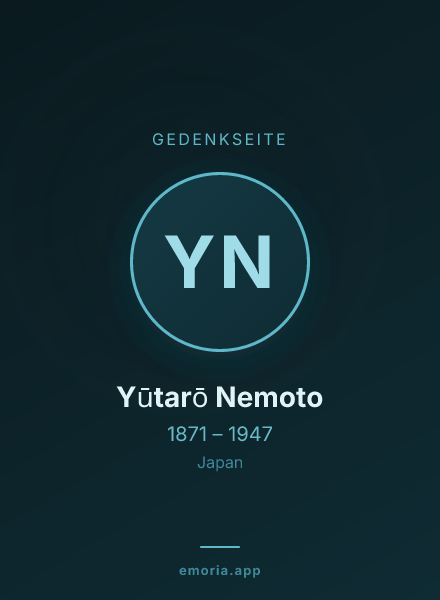 Gedenkportrait von Yūtarō Nemoto