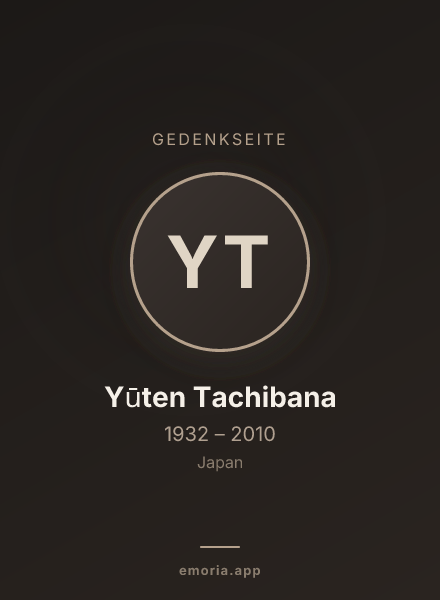 Gedenkportrait von Yūten Tachibana